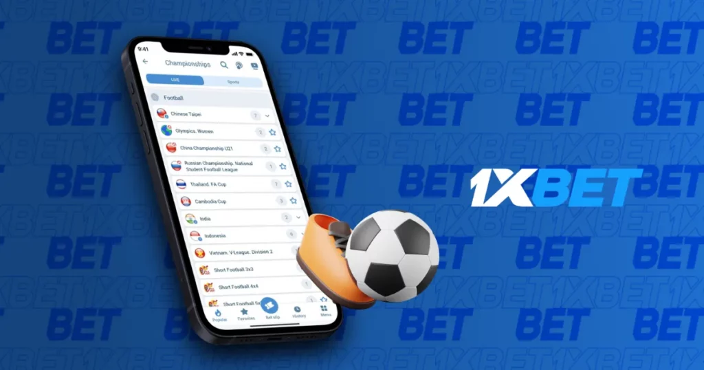 Sports betting mobile application from 1xBet Singapore