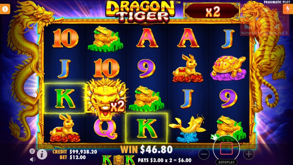Dragon Tiger slot at 1xBet Singapore